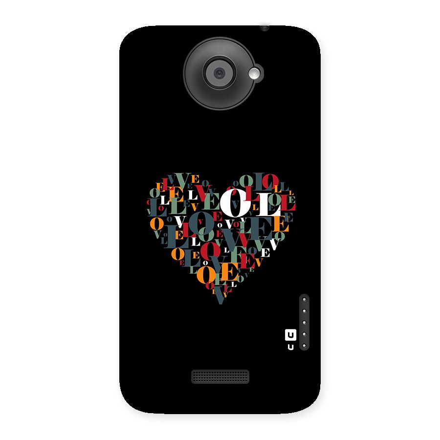 Love Abstract Heart Art Back Case for One X