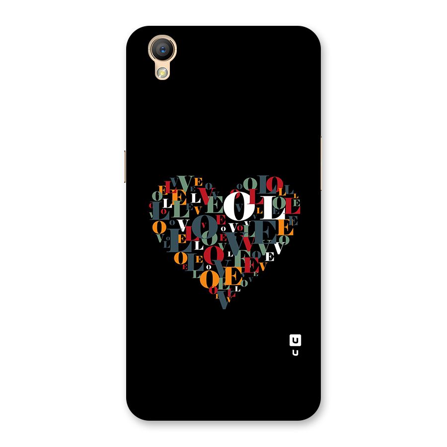 Love Abstract Heart Art Back Case for Oppo A37