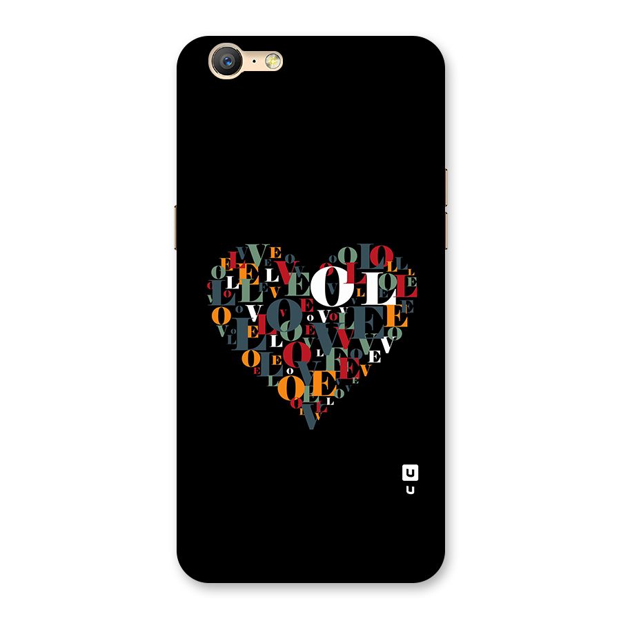 Love Abstract Heart Art Back Case for Oppo A39