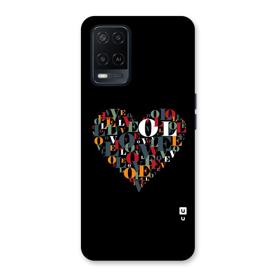 Love Abstract Heart Art Back Case for Oppo A54