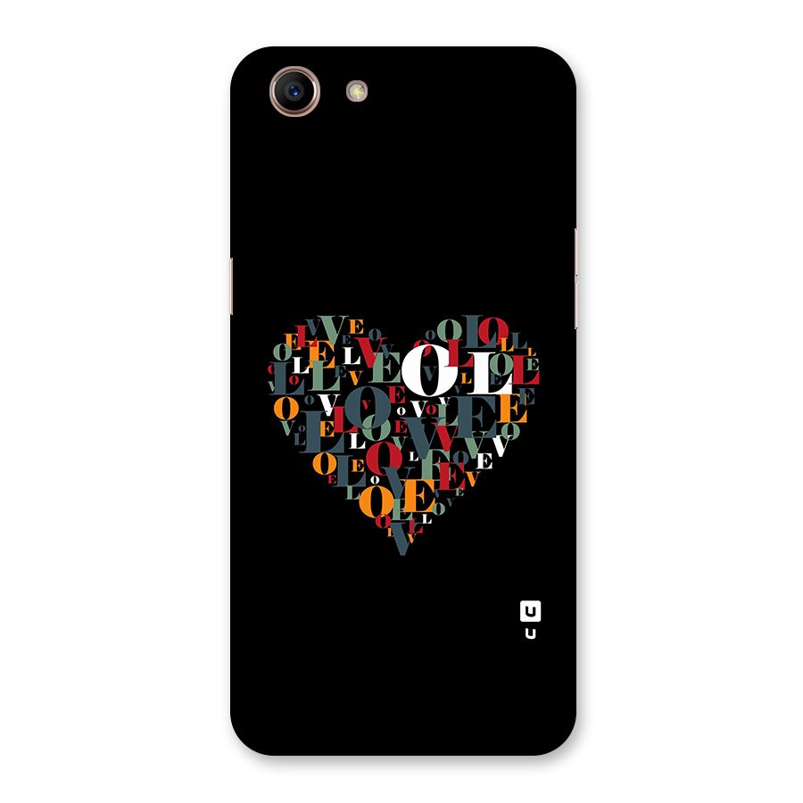 Love Abstract Heart Art Back Case for Oppo A83 (2018)