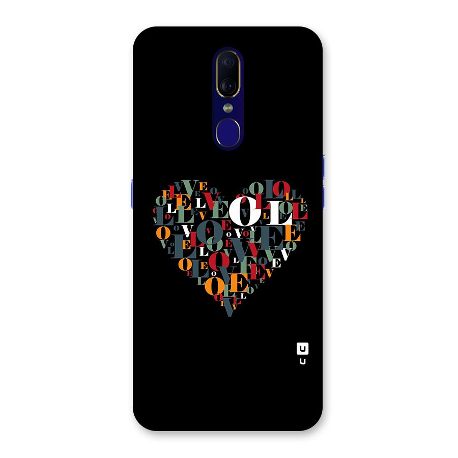 Love Abstract Heart Art Back Case for Oppo A9