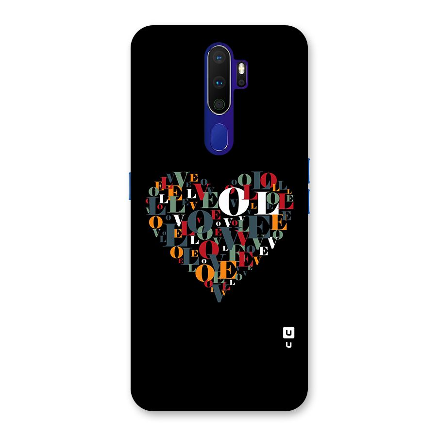 Love Abstract Heart Art Back Case for Oppo A9 (2020)
