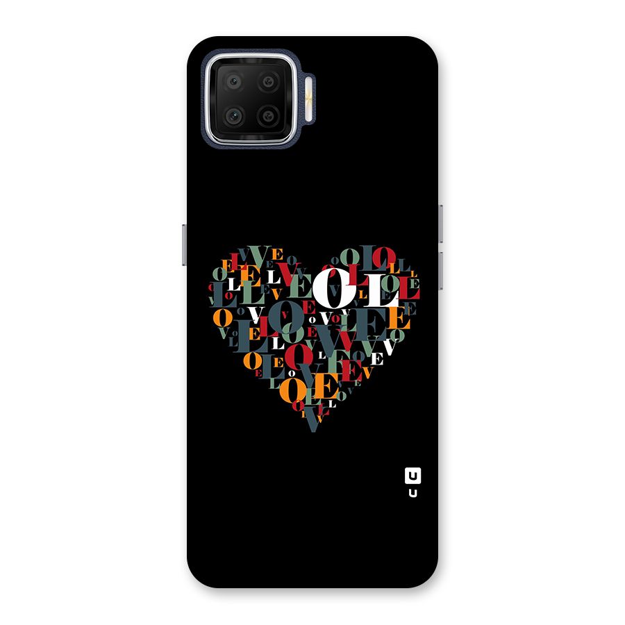 Love Abstract Heart Art Back Case for Oppo F17