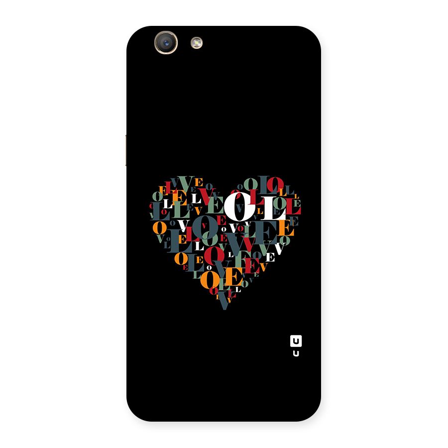Love Abstract Heart Art Back Case for Oppo F1s