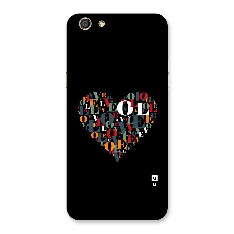 Love Abstract Heart Art Back Case for Oppo F3