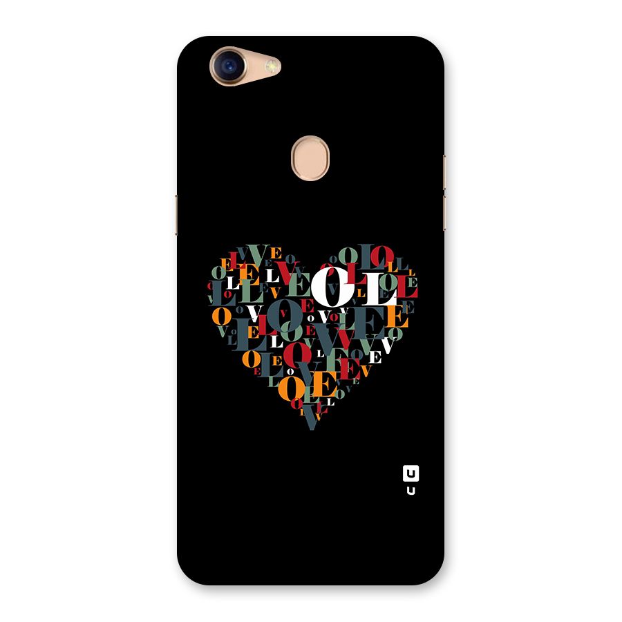 Love Abstract Heart Art Back Case for Oppo F5 Youth