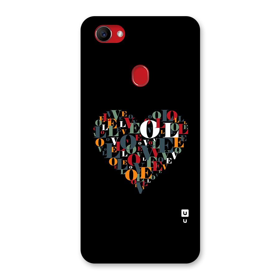 Love Abstract Heart Art Back Case for Oppo F7