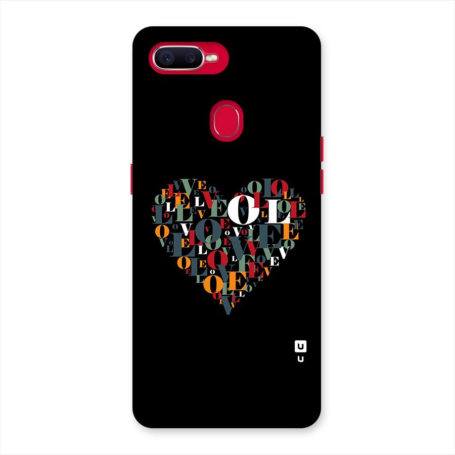 Love Abstract Heart Art Back Case for Oppo F9 Pro