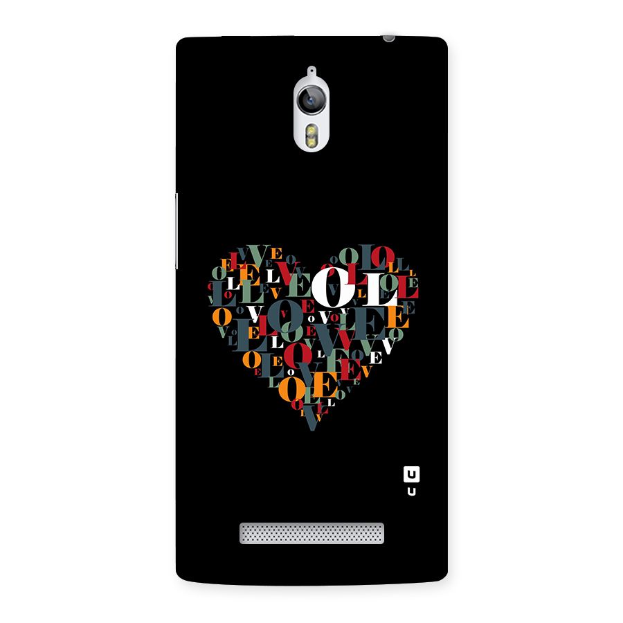 Love Abstract Heart Art Back Case for Oppo Find 7