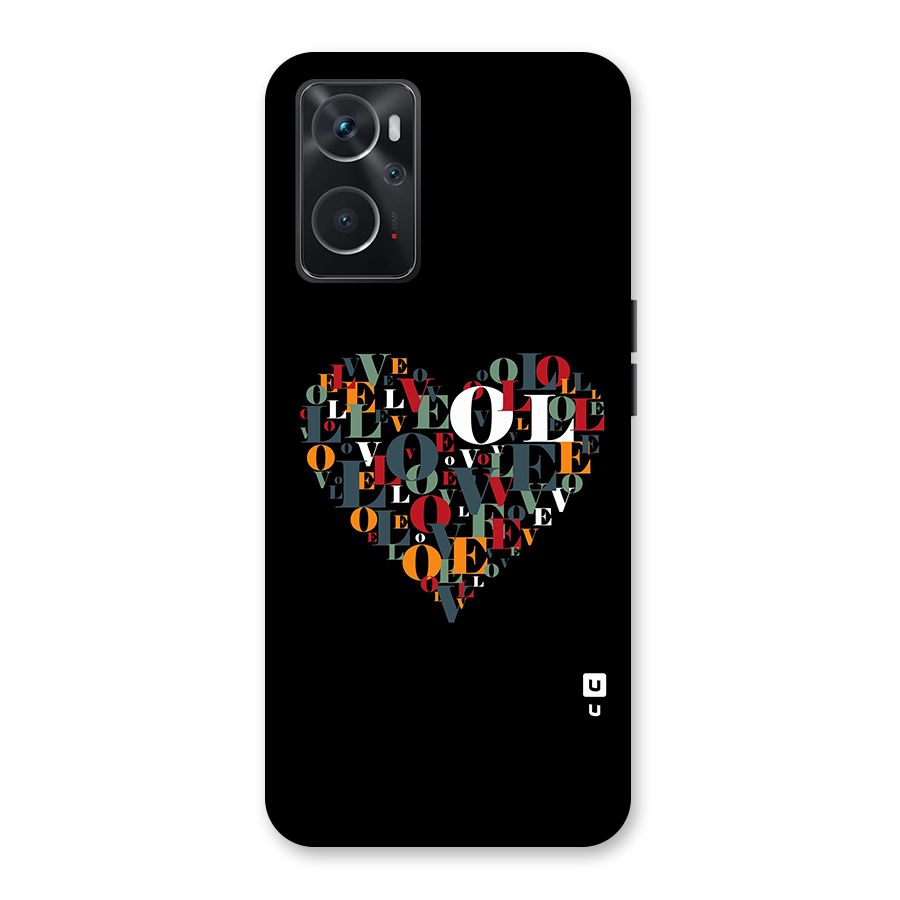Love Abstract Heart Art Back Case for Oppo K10 4G