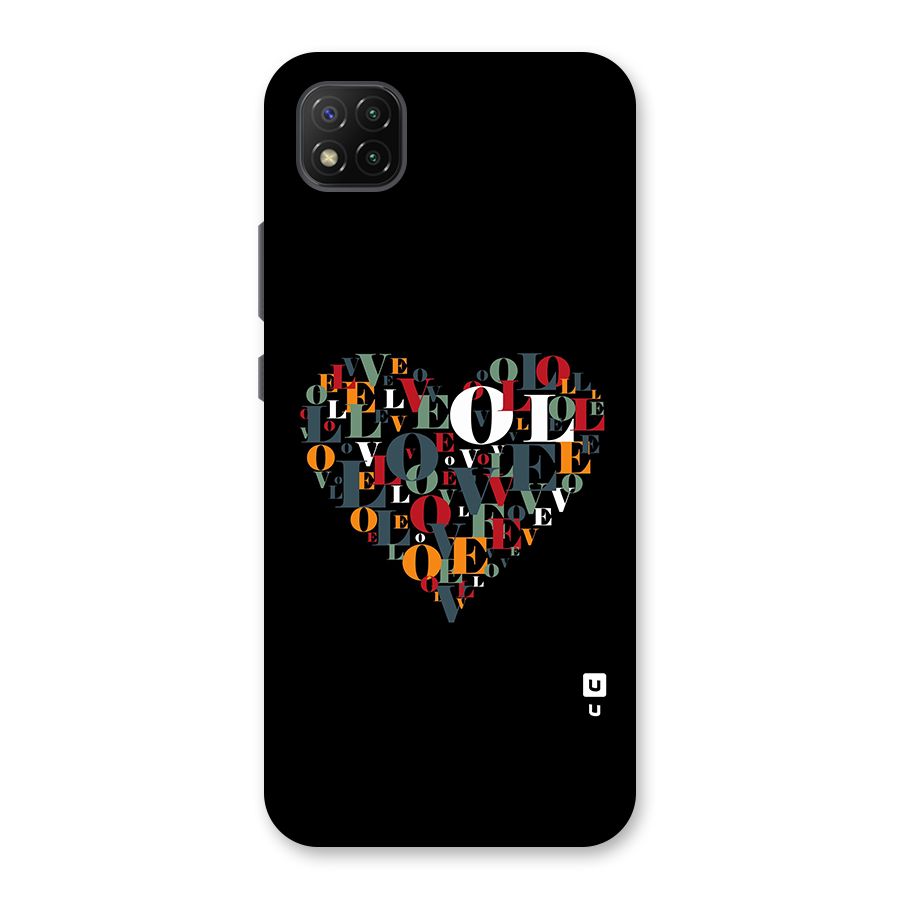 Love Abstract Heart Art Back Case for Poco C3