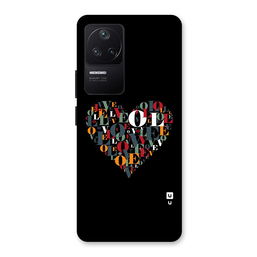 Love Abstract Heart Art Back Case for Poco F4 5G