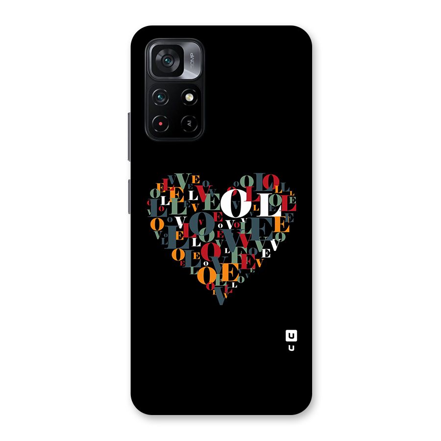 Love Abstract Heart Art Back Case for Poco M4 Pro 5G