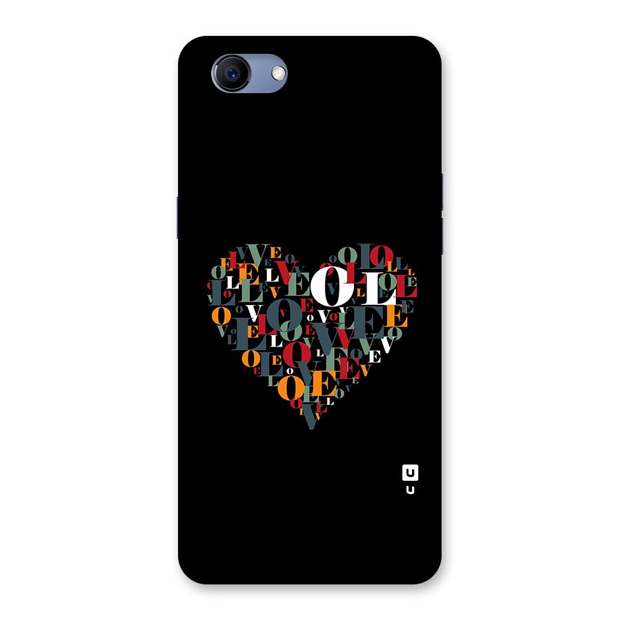 Love Abstract Heart Art Back Case for Realme 1