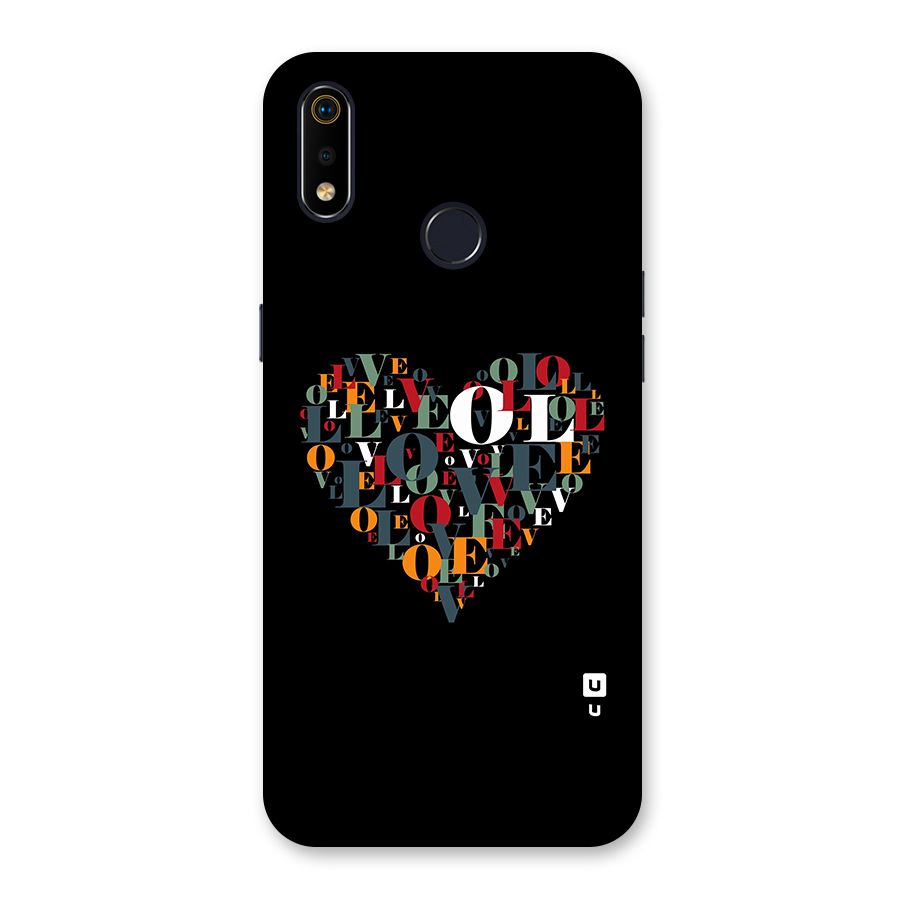 Love Abstract Heart Art Back Case for Realme 3i