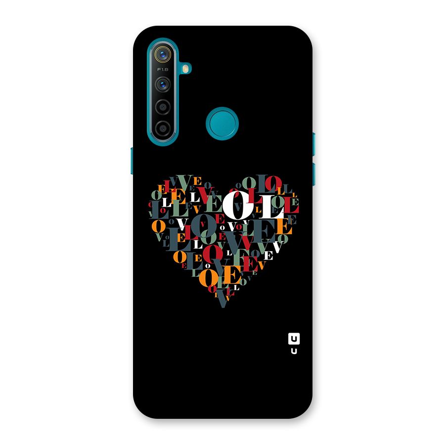 Love Abstract Heart Art Back Case for Realme 5i