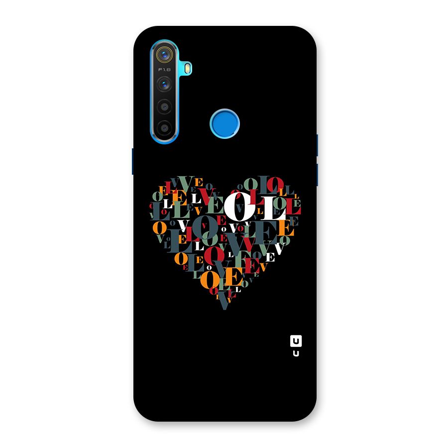 Love Abstract Heart Art Back Case for Realme 5s