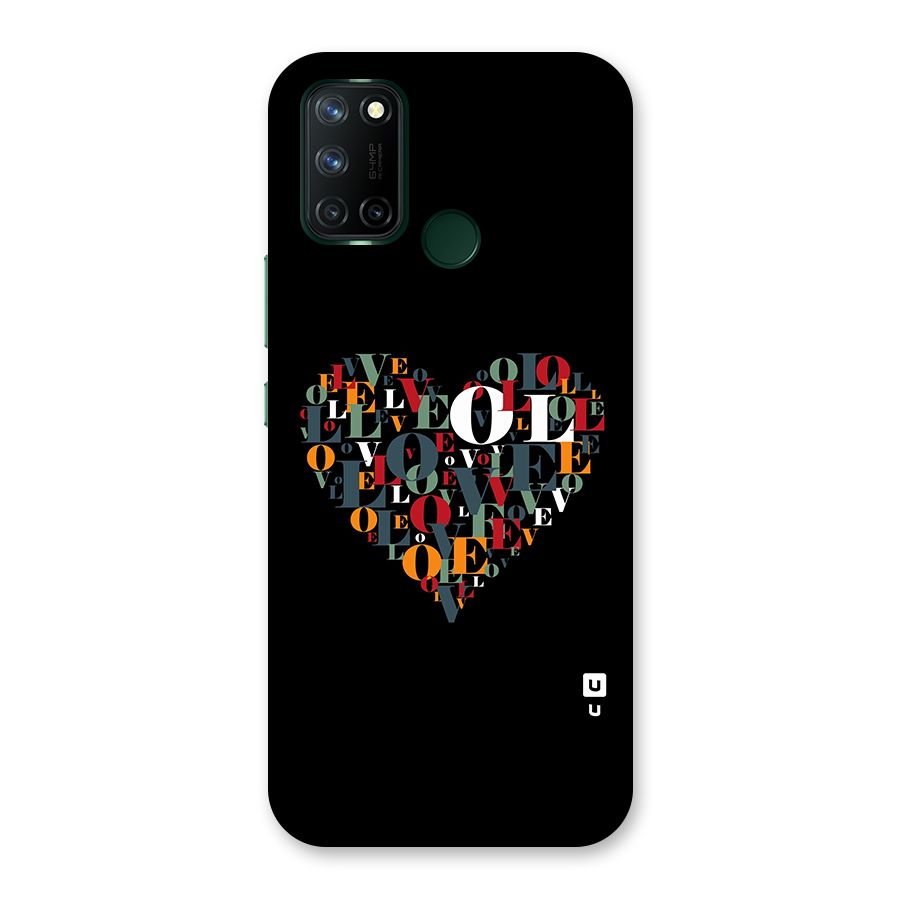 Love Abstract Heart Art Back Case for Realme 7i