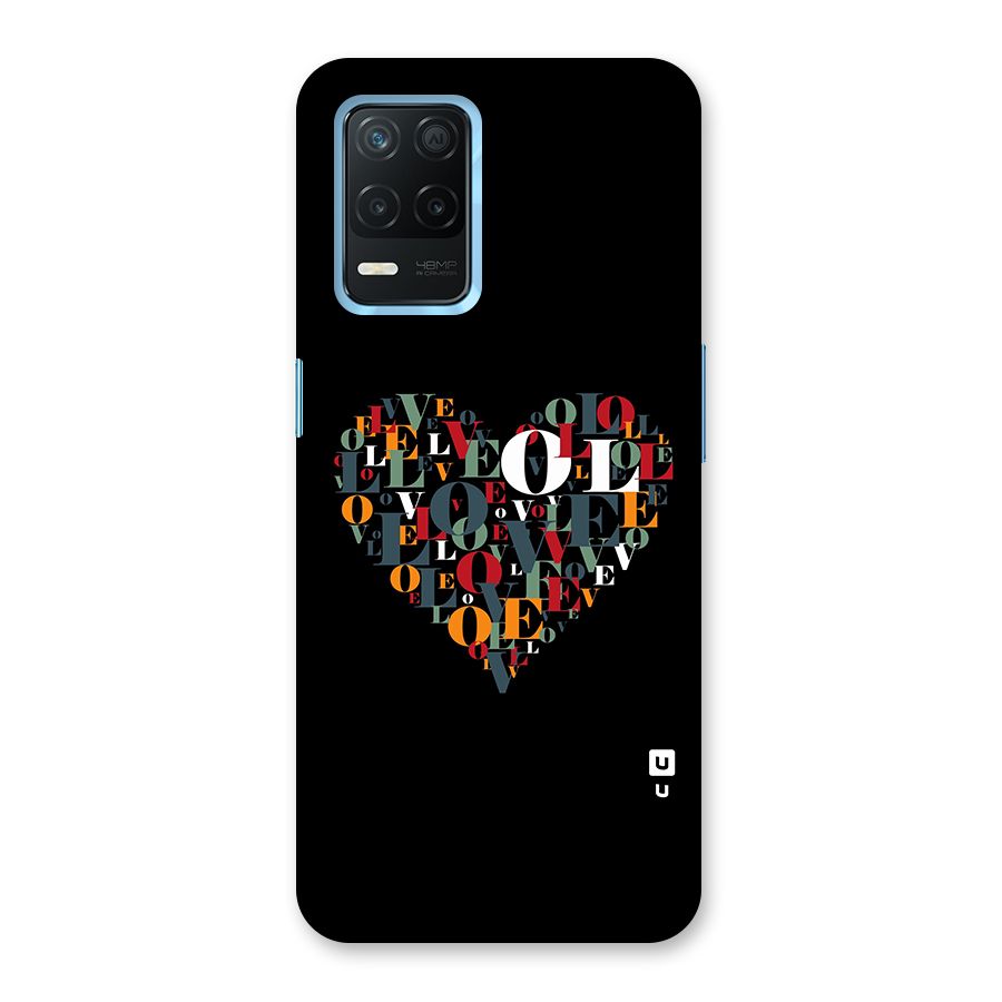 Love Abstract Heart Art Back Case for Realme 8 5G