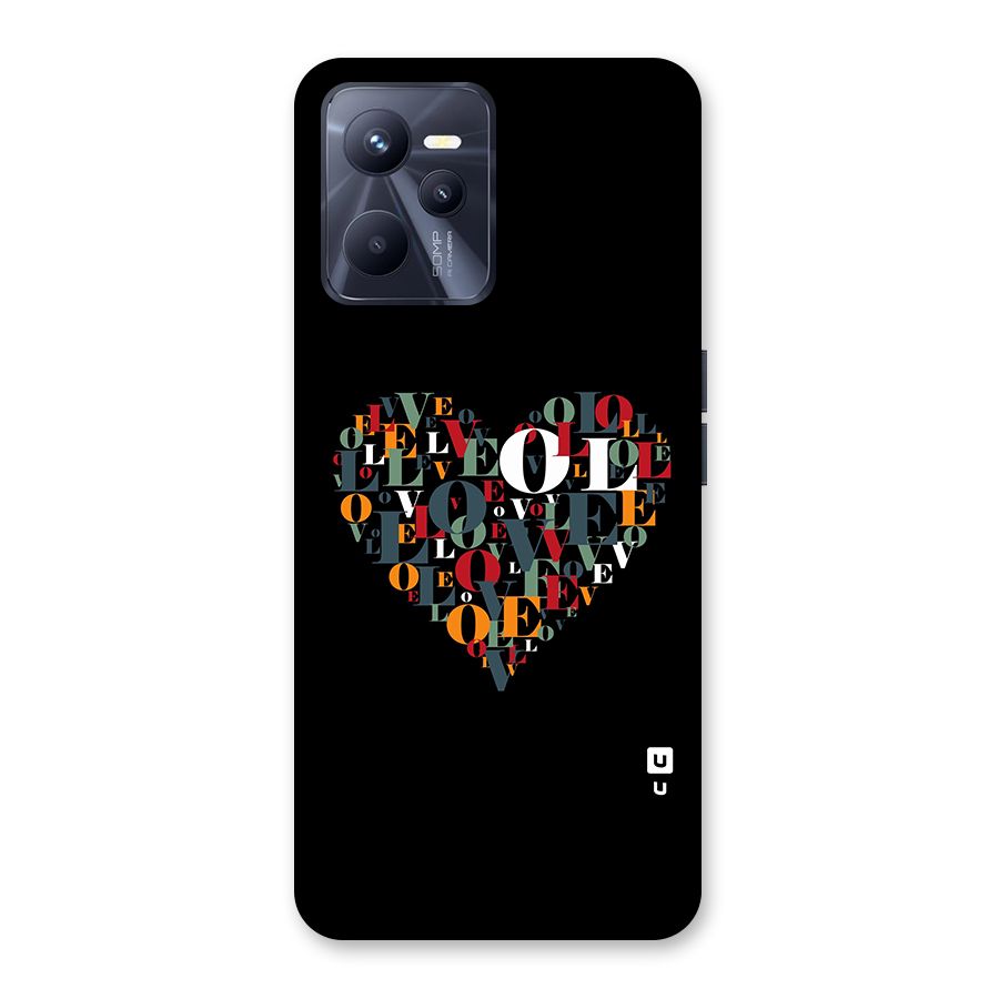 Love Abstract Heart Art Back Case for Realme C35