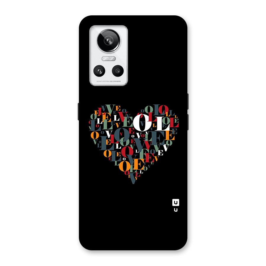Love Abstract Heart Art Back Case for Realme GT Neo 3