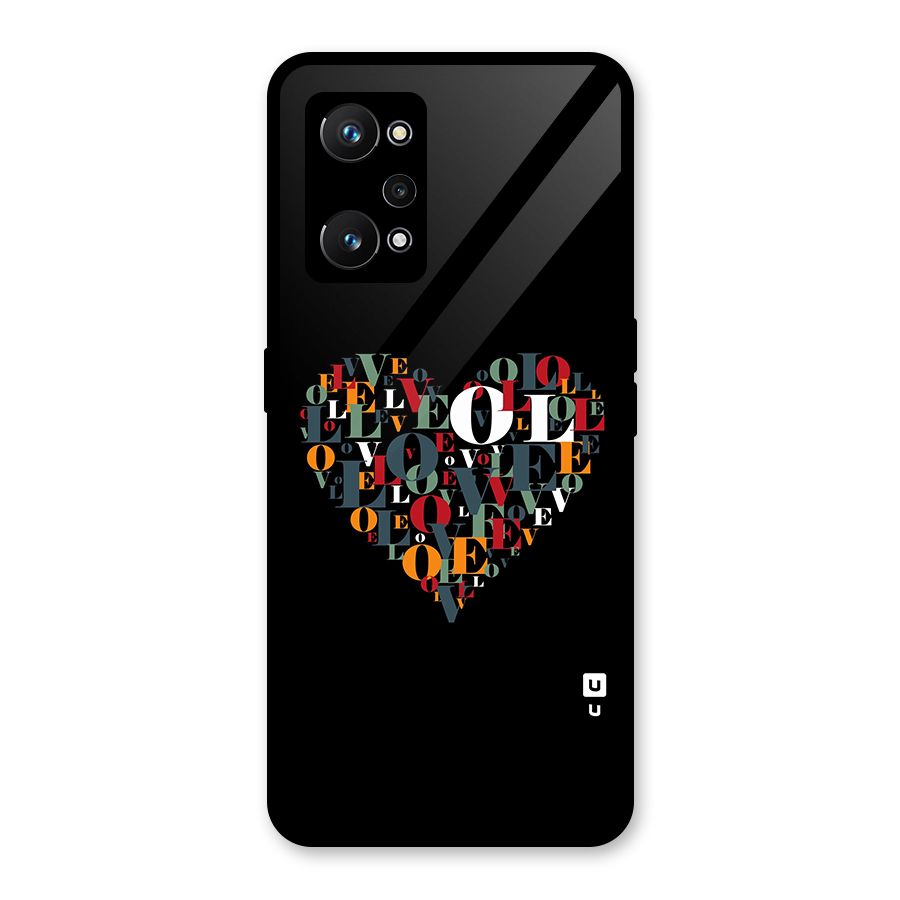 Love Abstract Heart Art Glass Back Case for Realme GT Neo 3T