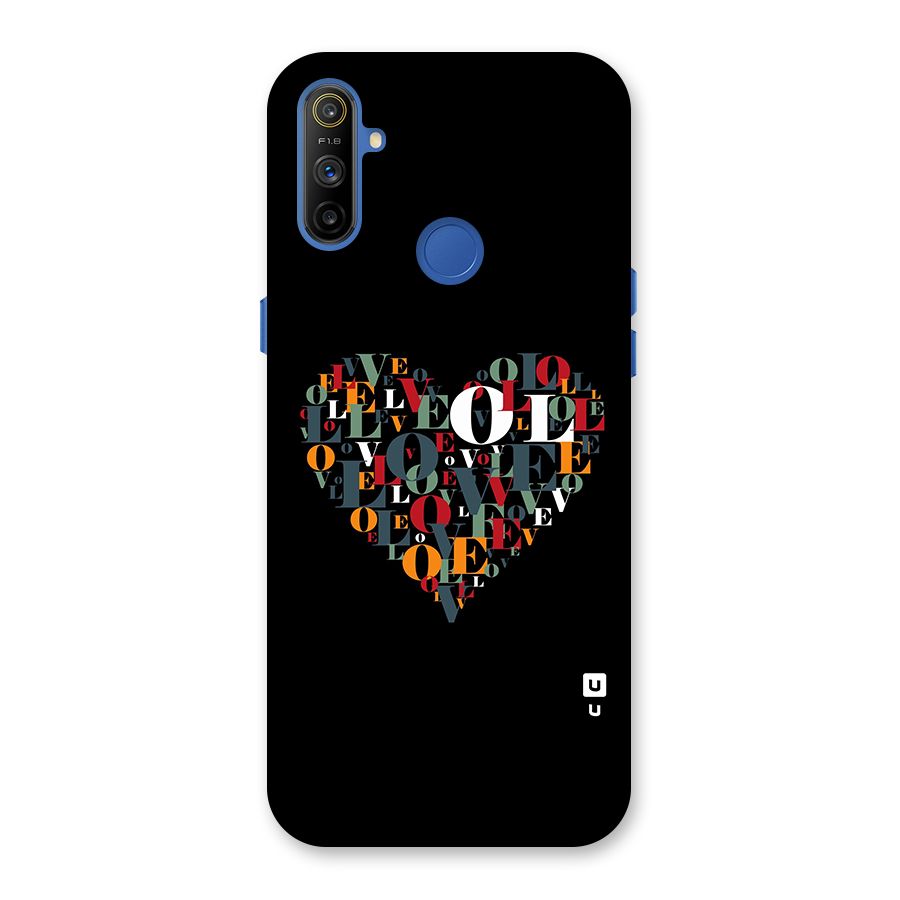 Love Abstract Heart Art Back Case for Realme Narzo 10A