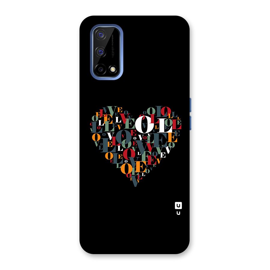 Love Abstract Heart Art Back Case for Realme Narzo 30 Pro