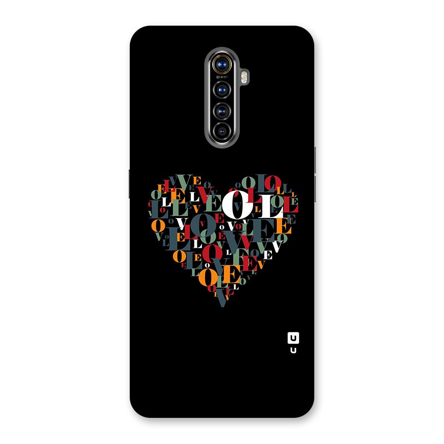 Love Abstract Heart Art Back Case for Realme X2 Pro