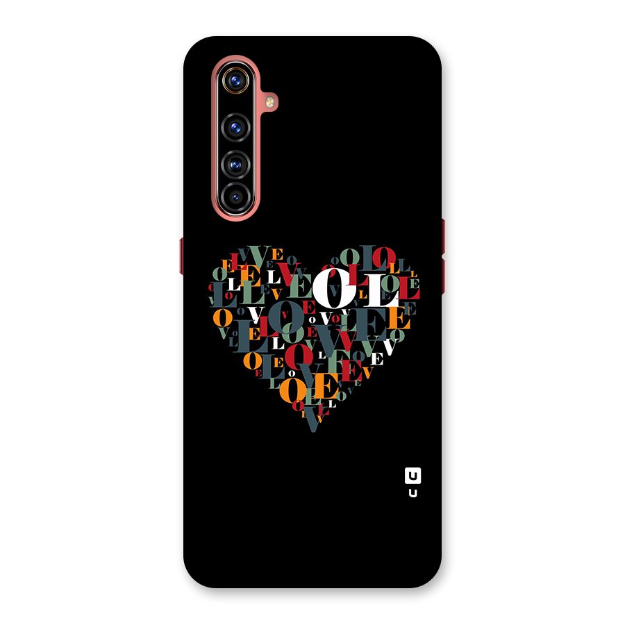 Love Abstract Heart Art Back Case for Realme X50 Pro