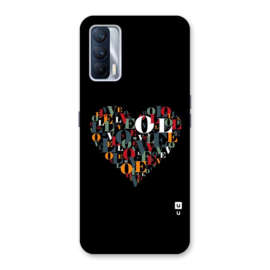 Love Abstract Heart Art Back Case for Realme X7