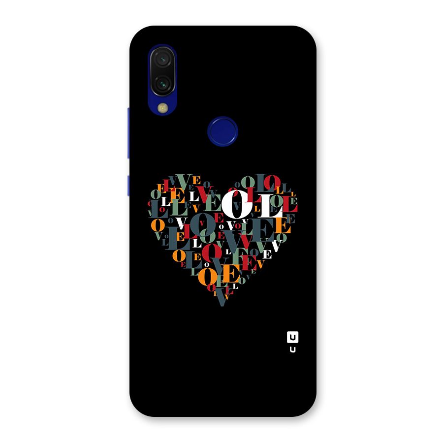 Love Abstract Heart Art Back Case for Redmi 7