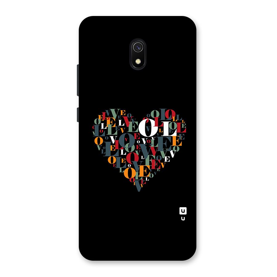 Love Abstract Heart Art Back Case for Redmi 8A