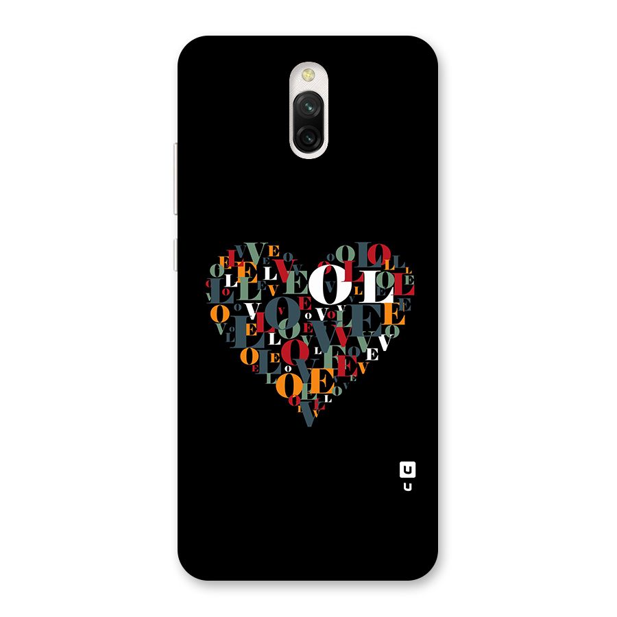Love Abstract Heart Art Back Case for Redmi 8A Dual