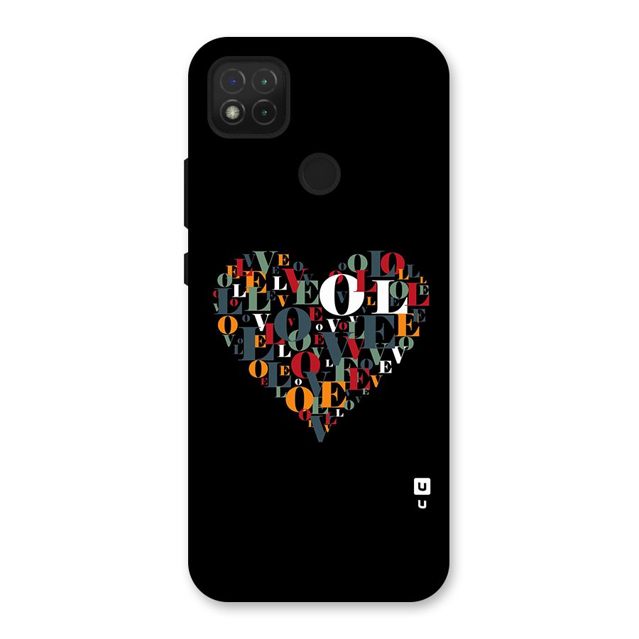Love Abstract Heart Art Back Case for Redmi 9 Activ