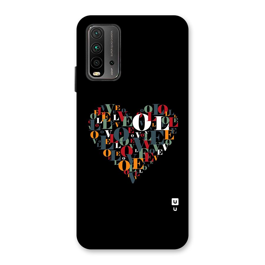 Love Abstract Heart Art Back Case for Redmi 9 Power