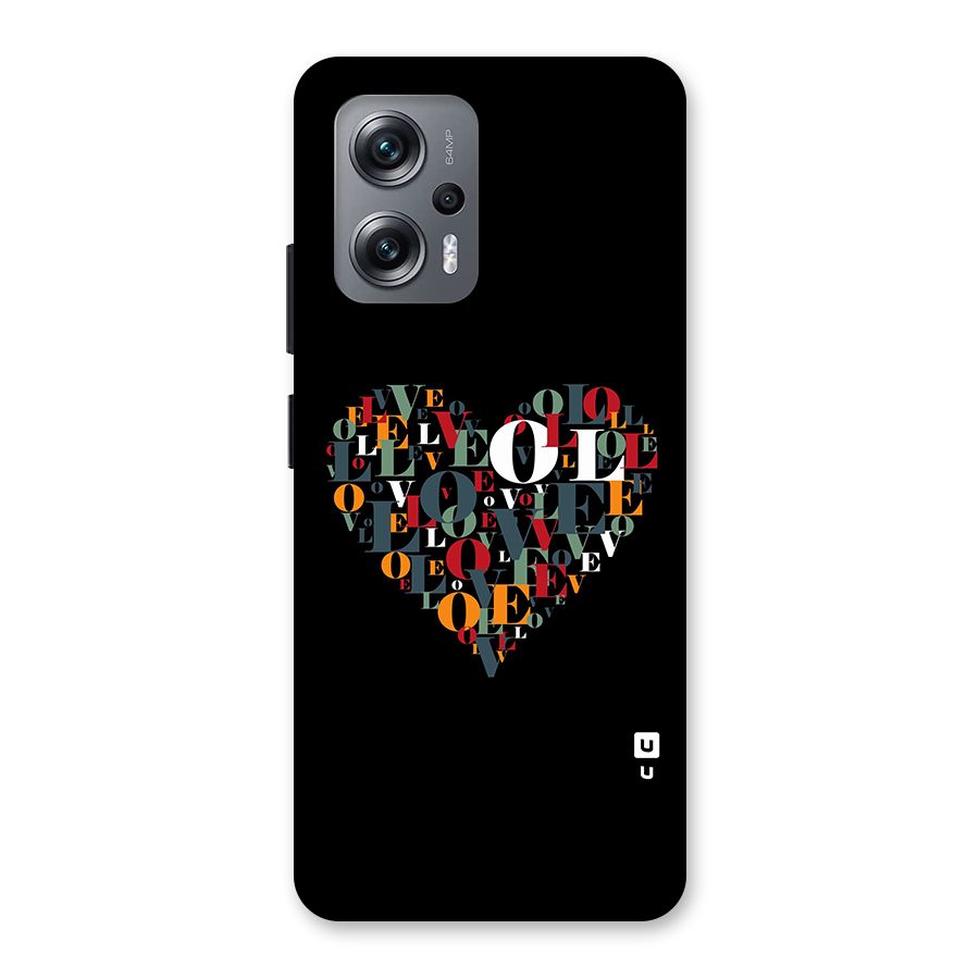 Love Abstract Heart Art Back Case for Redmi K50i