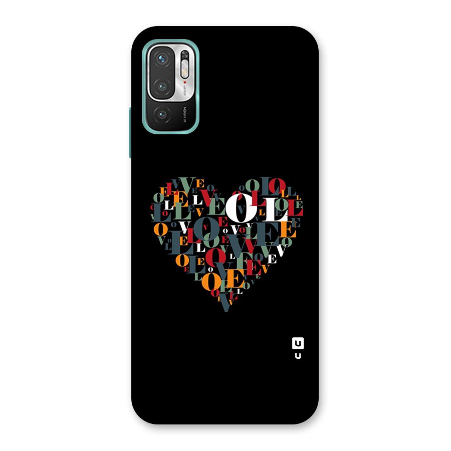 Love Abstract Heart Art Back Case for Redmi Note 10T 5G
