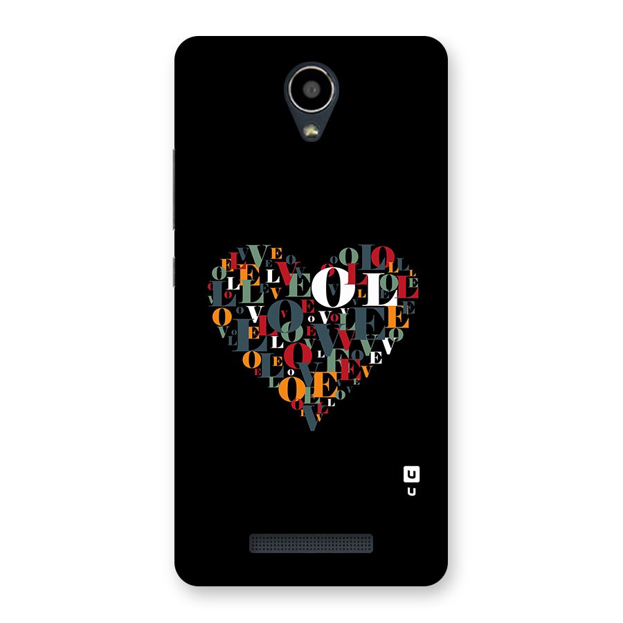 Love Abstract Heart Art Back Case for Redmi Note 2