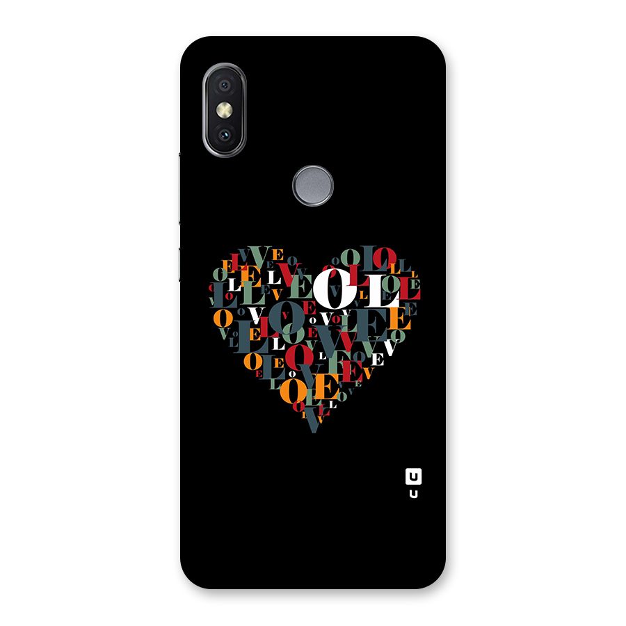 Love Abstract Heart Art Back Case for Redmi Y2