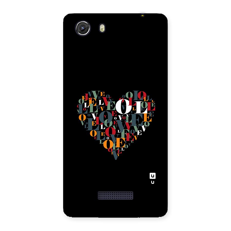 Love Abstract Heart Art Back Case for Unite 3