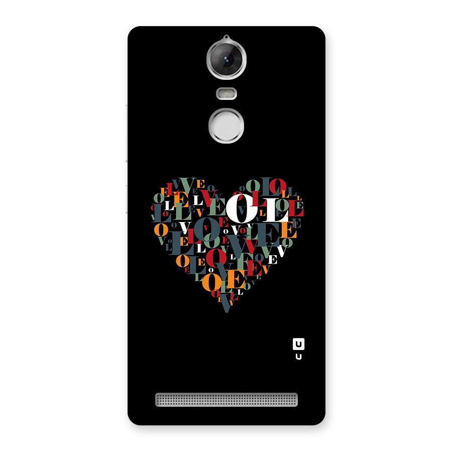 Love Abstract Heart Art Back Case for Vibe K5 Note
