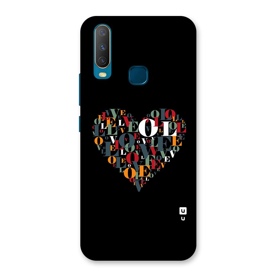 Love Abstract Heart Art Back Case for Vivo Y11
