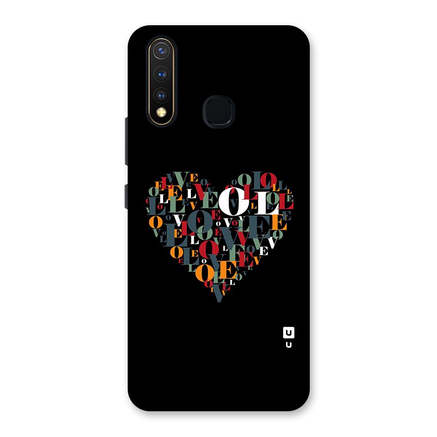 Love Abstract Heart Art Back Case for Vivo Y19