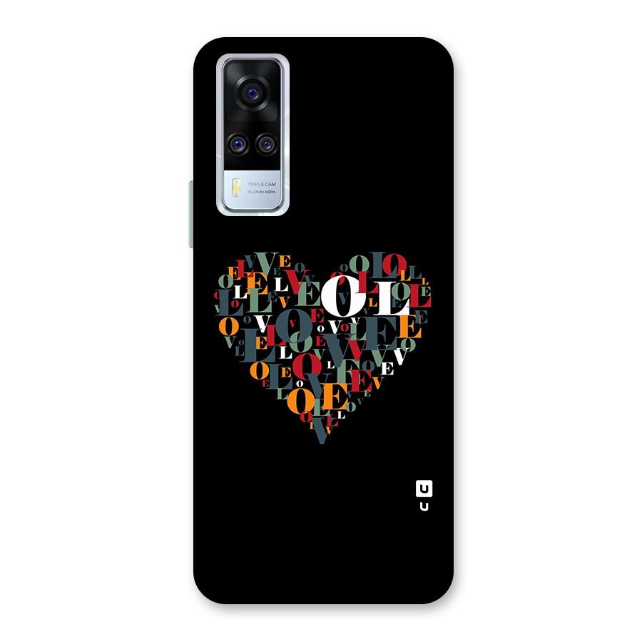 Love Abstract Heart Art Back Case for Vivo Y31