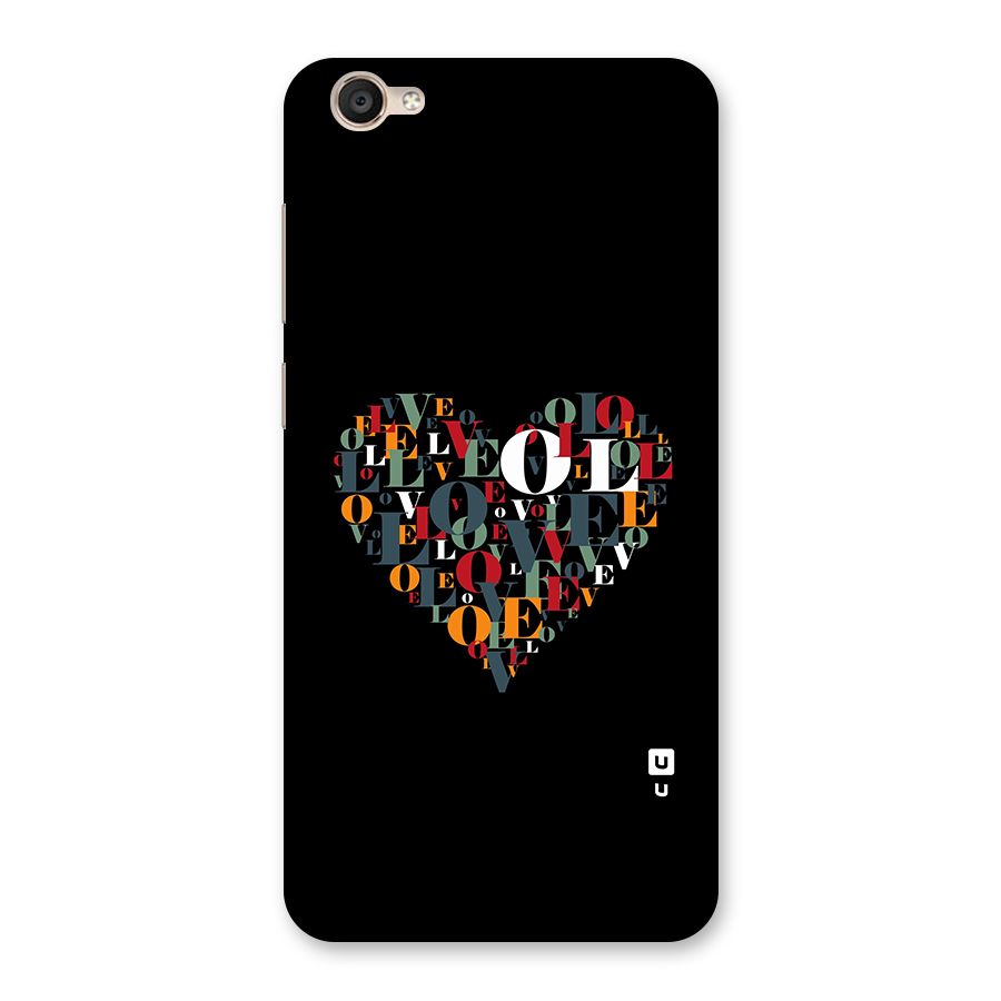 Love Abstract Heart Art Back Case for Vivo Y55L