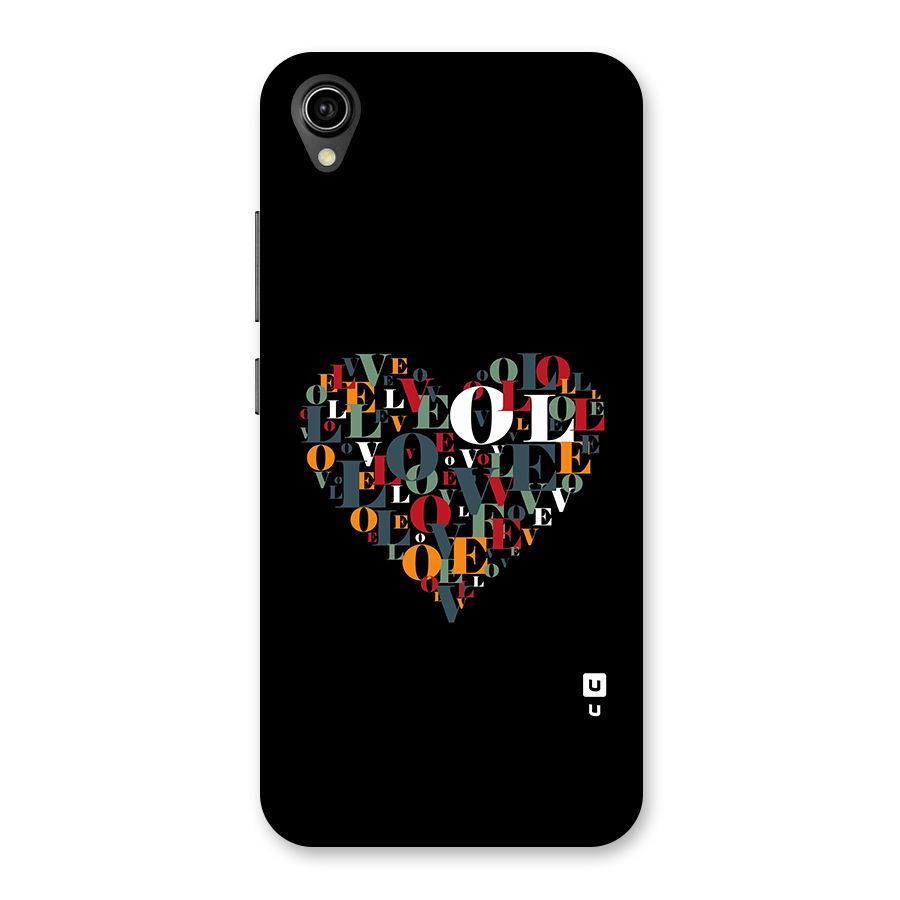 Love Abstract Heart Art Back Case for Vivo Y90