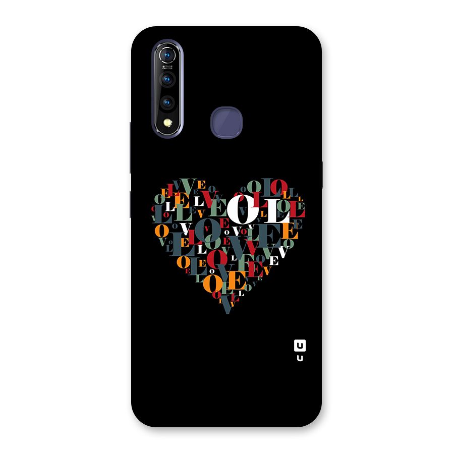 Love Abstract Heart Art Back Case for Vivo Z1 Pro