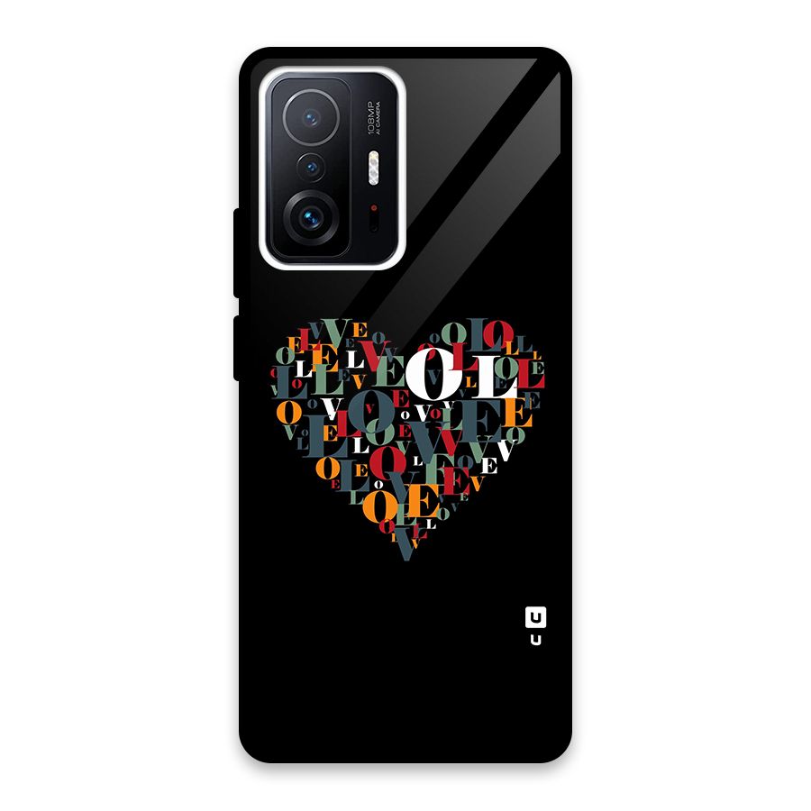 Love Abstract Heart Art Back Case for Xiaomi 11T Pro